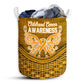 S: 17.72”x13.78” (45x35 cm) Childhood Cancer Rattan Teaxture - Laundry basket - Owls Matrix LTD