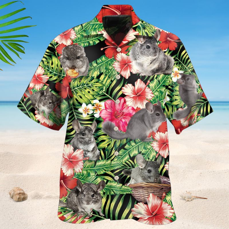 Chinchilla Tropical Floral Style – Hawaiian Shirt