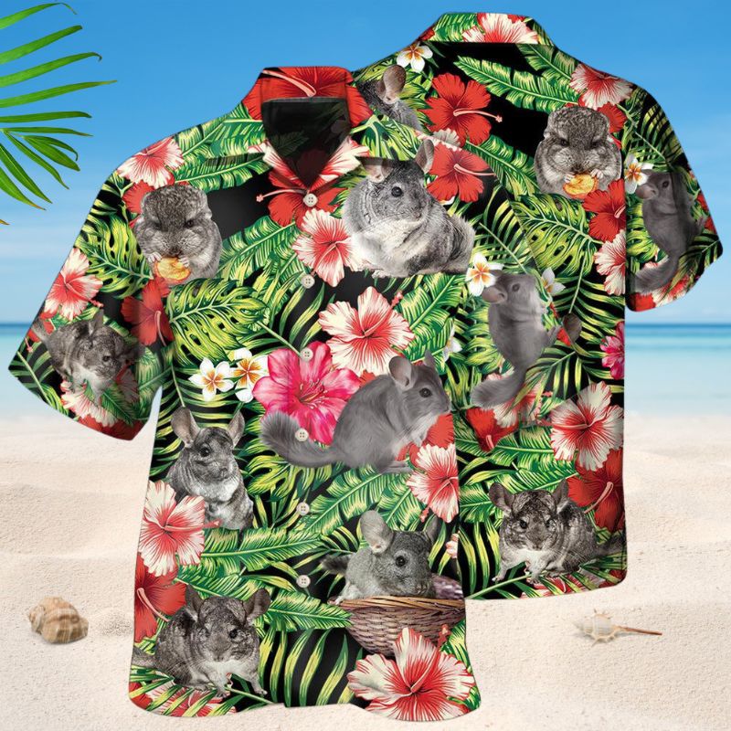 Chinchilla Tropical Floral Style – Hawaiian Shirt