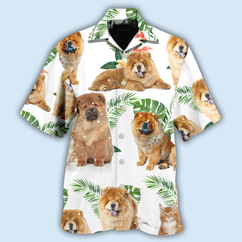 Chow Chow Tropical Leaf Style – Hawaiian Shirt