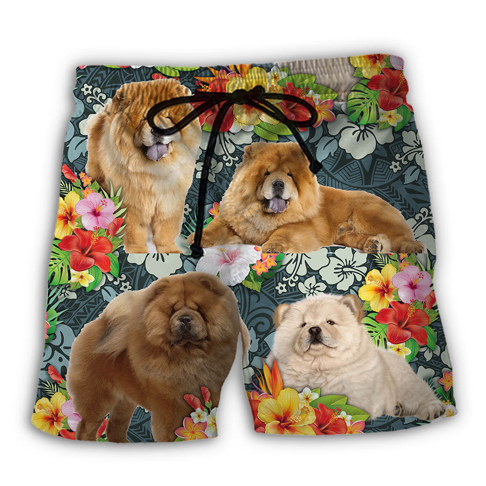 Chow Chow Tropical Dog Lover - Beach Short