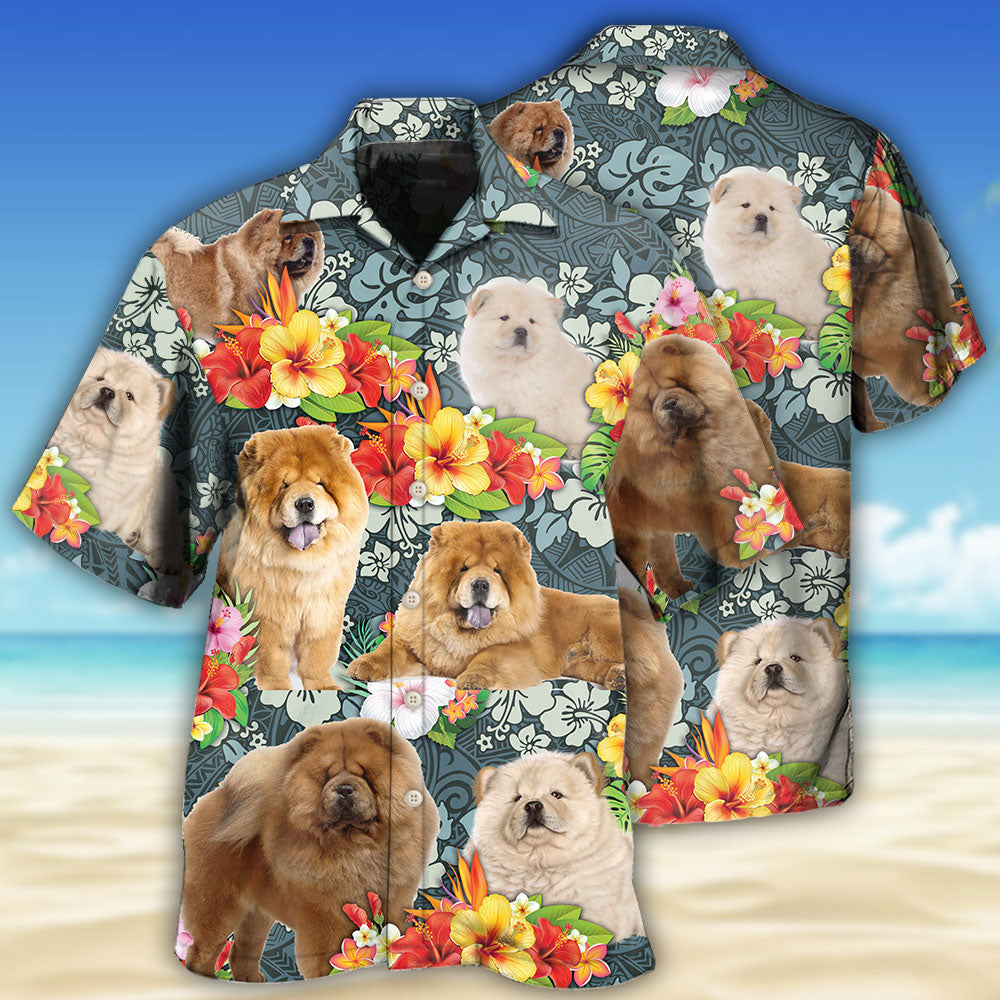 Chow Chow Tropical Dog Lover Design – Hawaiian Shirt