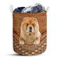 S: 17.72”x13.78” (45x35 cm) Chow Chow Dog Rattan Teaxture - Laundry basket - Owls Matrix LTD