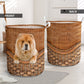 Chow Chow Dog Rattan Teaxture - Laundry basket - Owls Matrix LTD