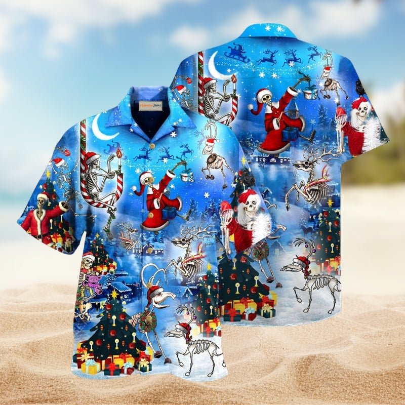 Christmas And Skull Merry Xmas Limited Edition – Hawaiian Shirt