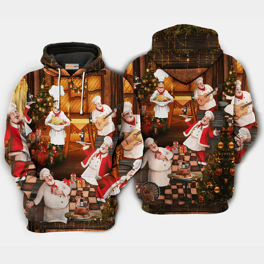 Christmas Chef Art – 3D Hoodie

