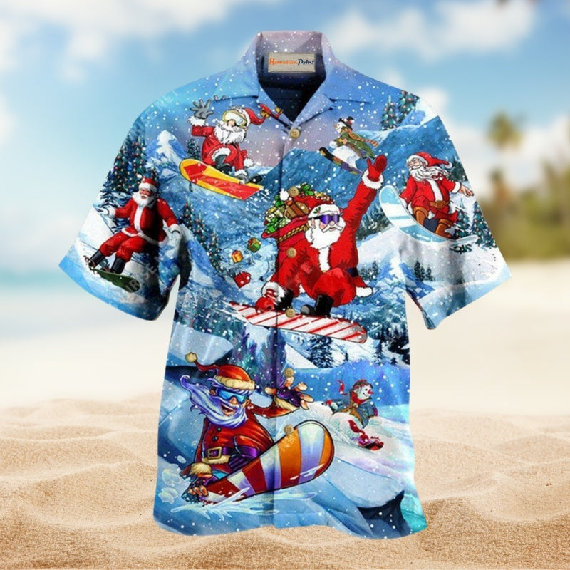 Christmas Close To Heaven Down To Earth Snowboarding Limited Edition – Hawaiian Shirt