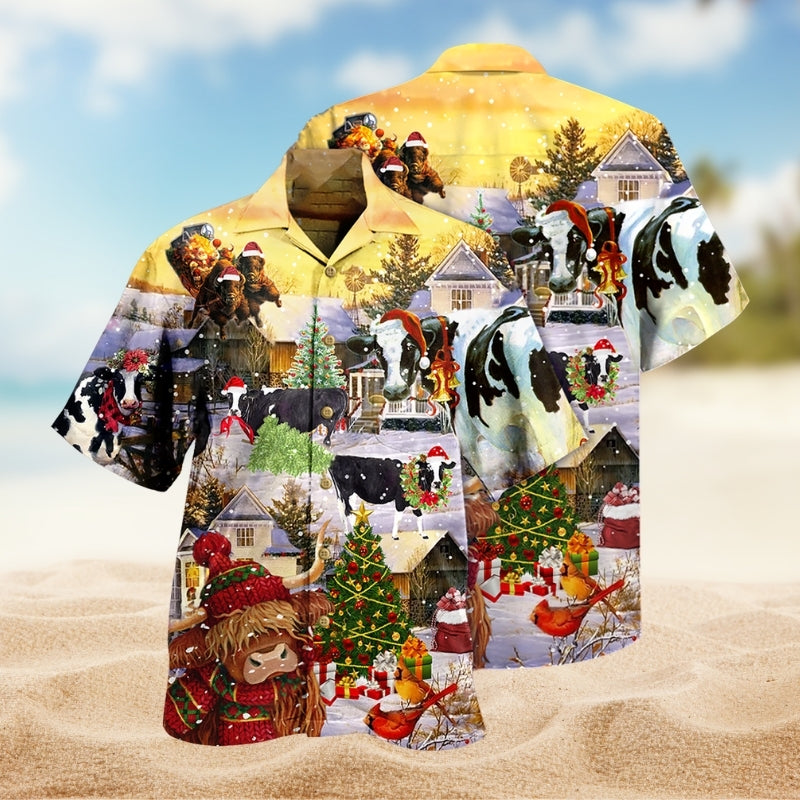 Christmas Cows Love Animals Limited Edition – Hawaiian Shirt