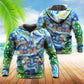 Christmas Dancing Reindeer Happy Art – 3D Hoodie
