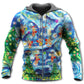 Christmas Dancing Reindeer Happy Art – 3D Hoodie