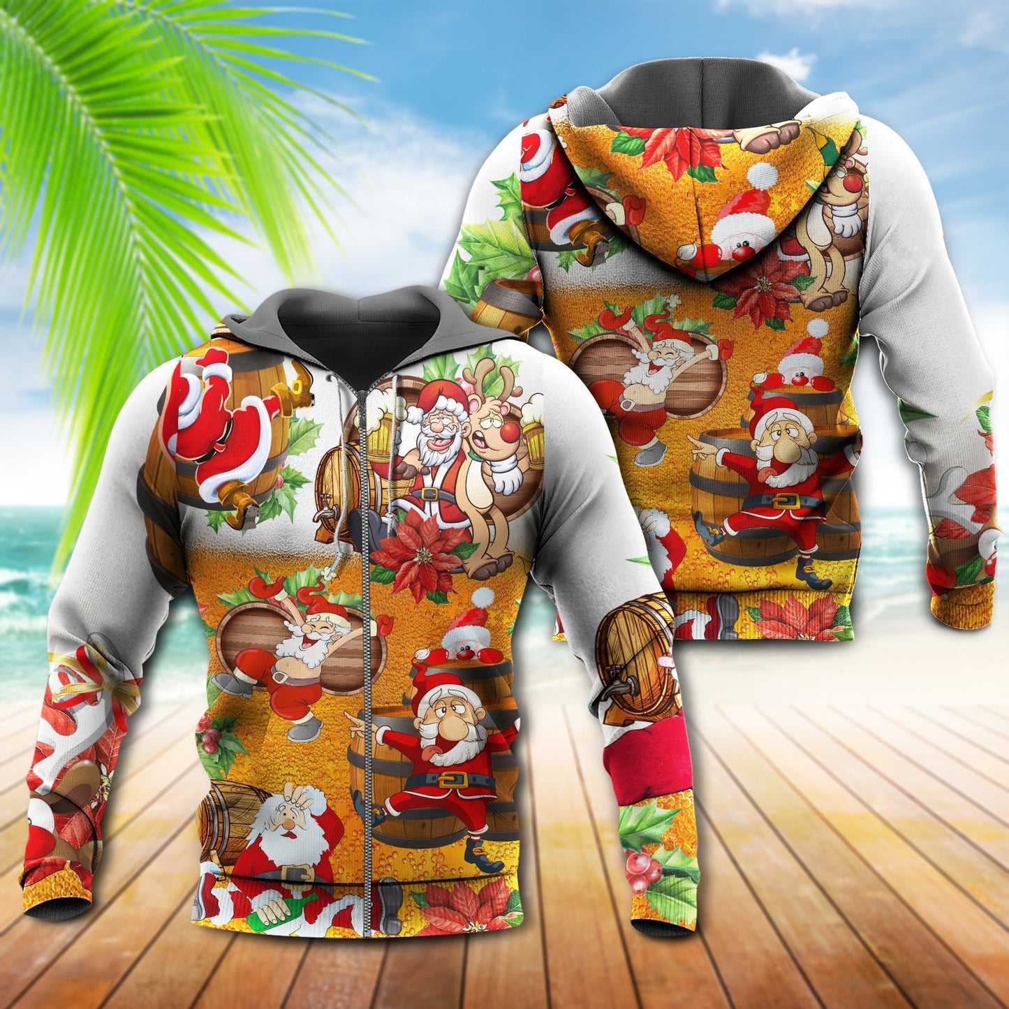 Christmas Dear Santa Here Is Your Beer Quote – 3D Hoodie