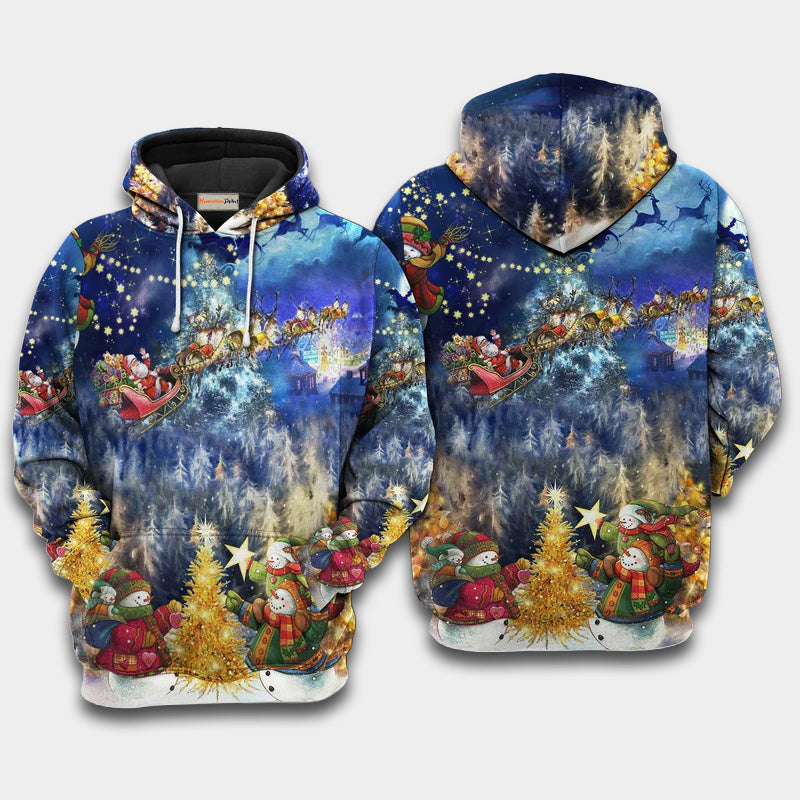 Christmas Family In Love Art – 3D Hoodie