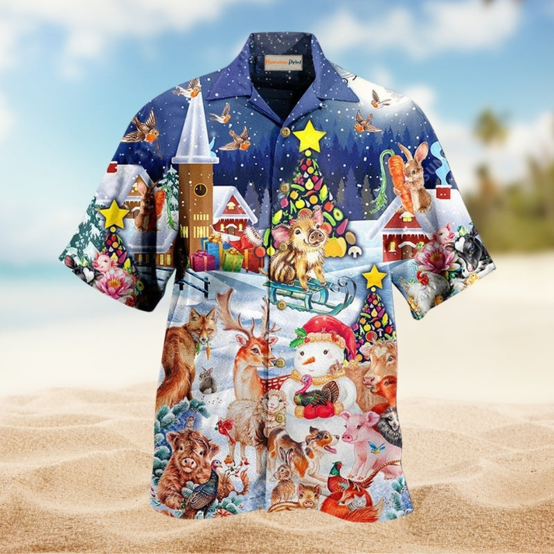 Christmas Happy Animals Limited Edition – Hawaiian Shirt