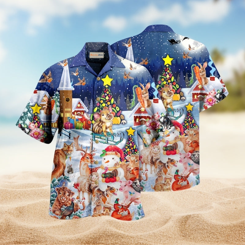 Christmas Happy Animals Limited Edition – Hawaiian Shirt