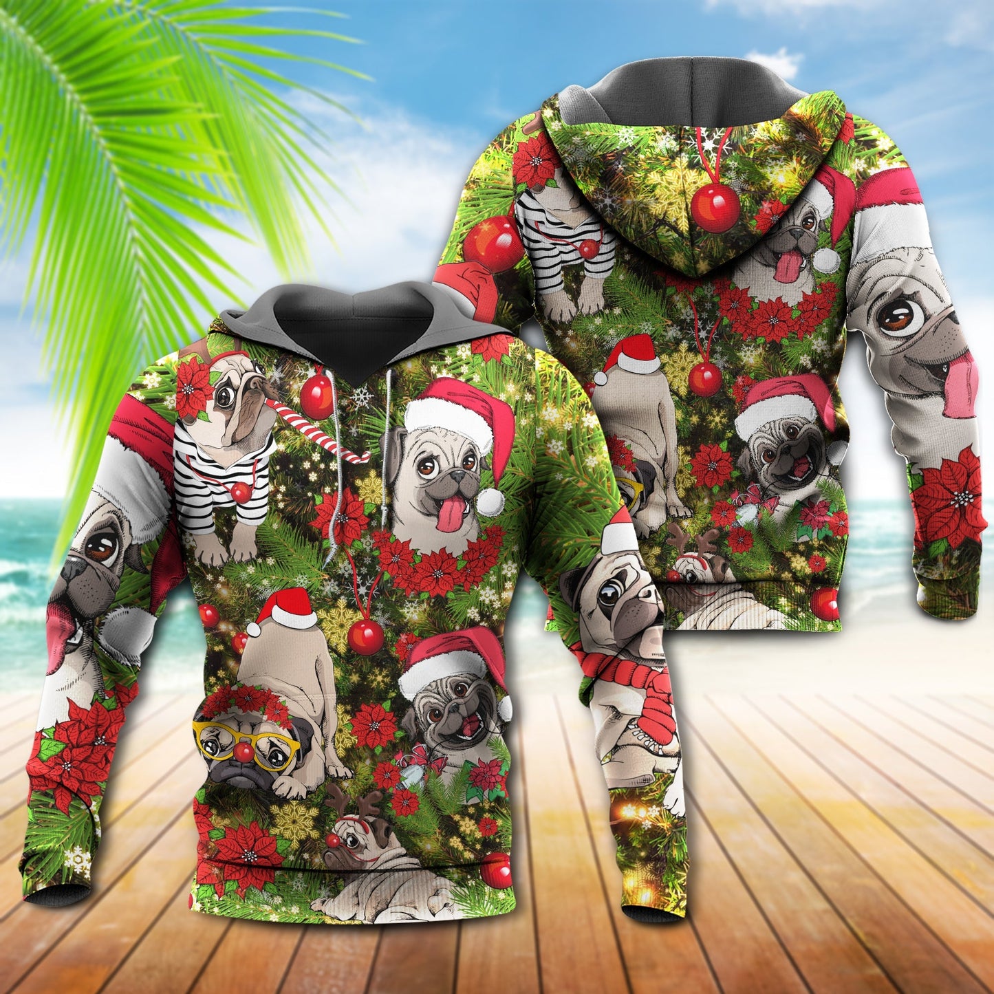 Christmas Have A Little Pugmas – 3D Hoodie