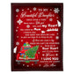 Christmas I Love You Daughter Gift 50 x 60 Inch Flannel Blanket For Cozy Bedroom And Sofa Decor