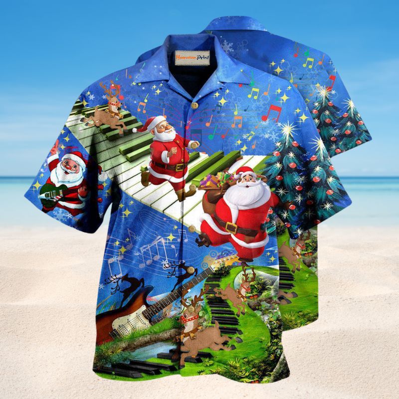 Christmas Jumping On Instruments Edition – Hawaiian Shirt