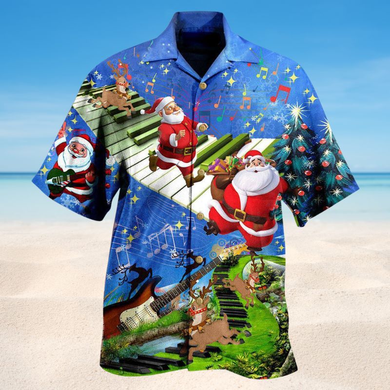 Christmas Jumping On Instruments Edition – Hawaiian Shirt