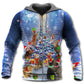 Christmas Cat Love Night - 3D Hoodie