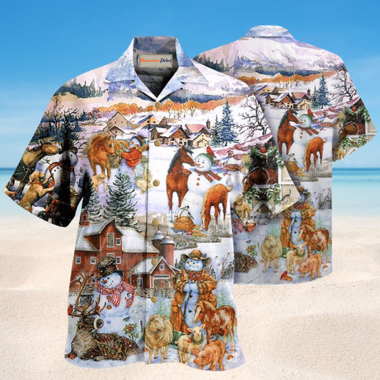 Christmas Love Horse And Farm Style – Hawaiian Shirt