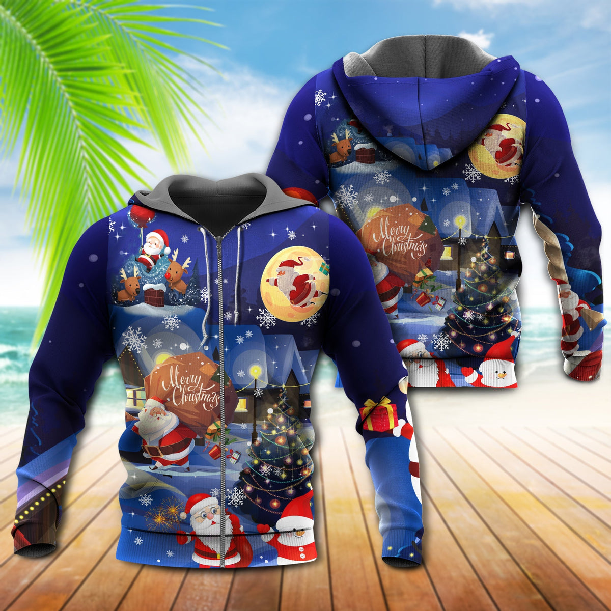 Christmas Santa Gift Love Night - 3D Hoodie