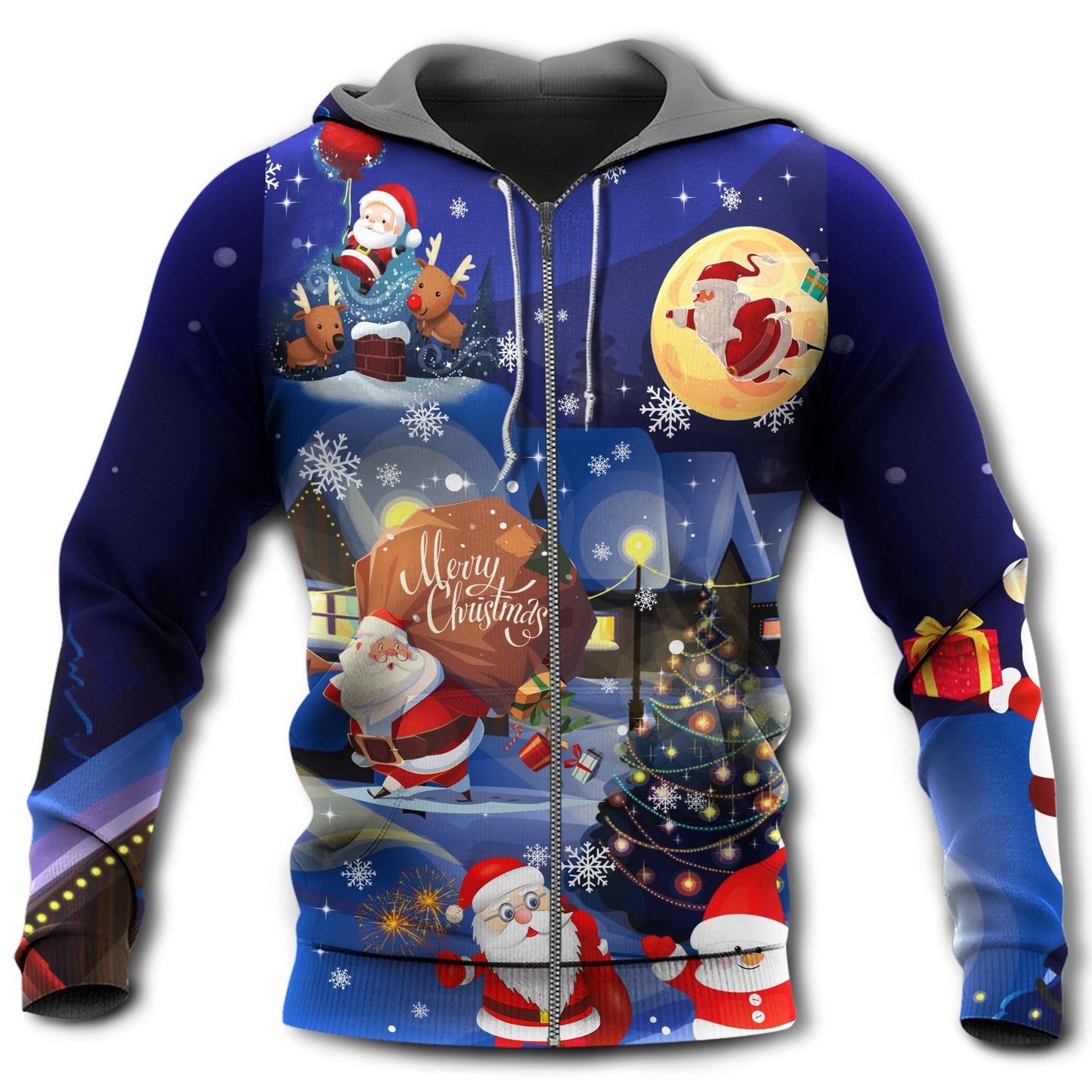 Christmas Santa Gift Love Night - 3D Hoodie