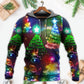 Christmas Merry Everything Happy Always - Hoodie - Owls Matrix LTD