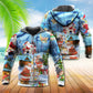 Christmas Santa And Snowman Best Friends Art – 3D Hoodie