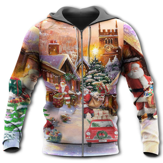 Santa Gift Truck Christmas - 3D Hoodie