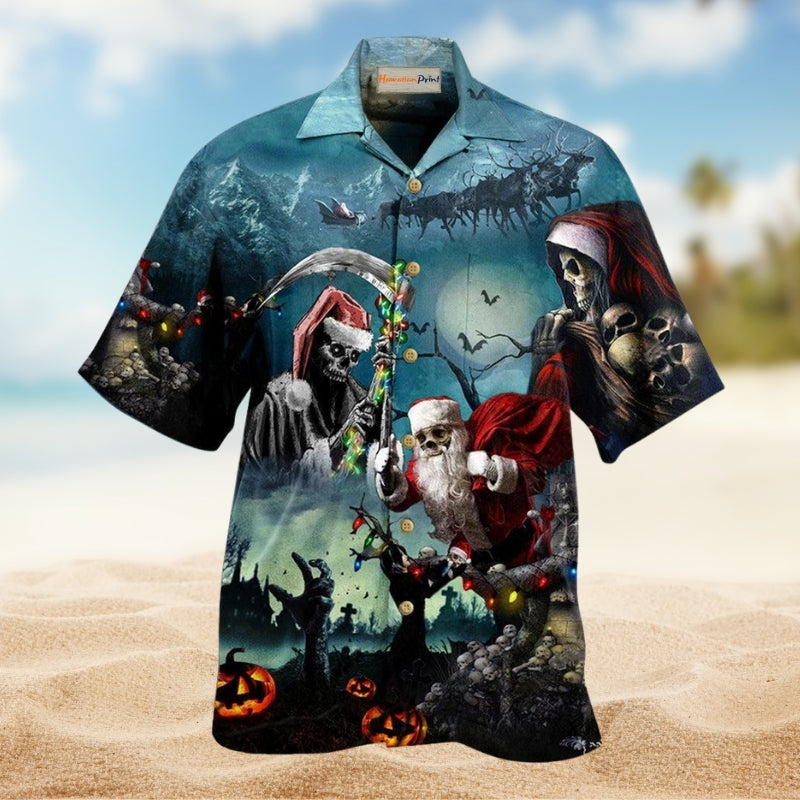 Christmas Santa Claus Skull Limited Edition – Hawaiian Shirt