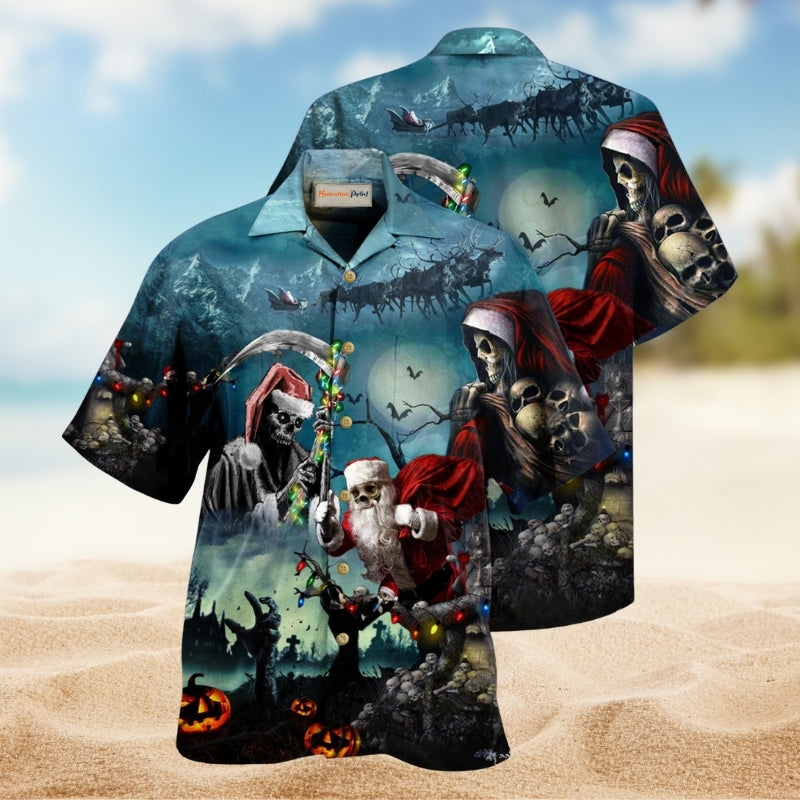 Christmas Santa Claus Skull Limited Edition – Hawaiian Shirt