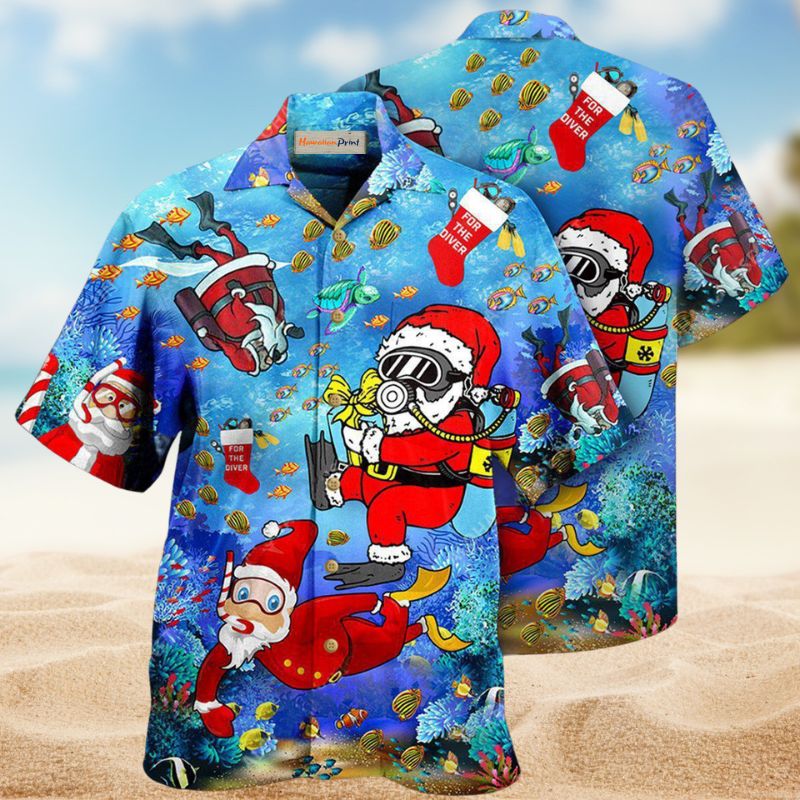 Christmas Santa Dives Edition – Hawaiian Shirt