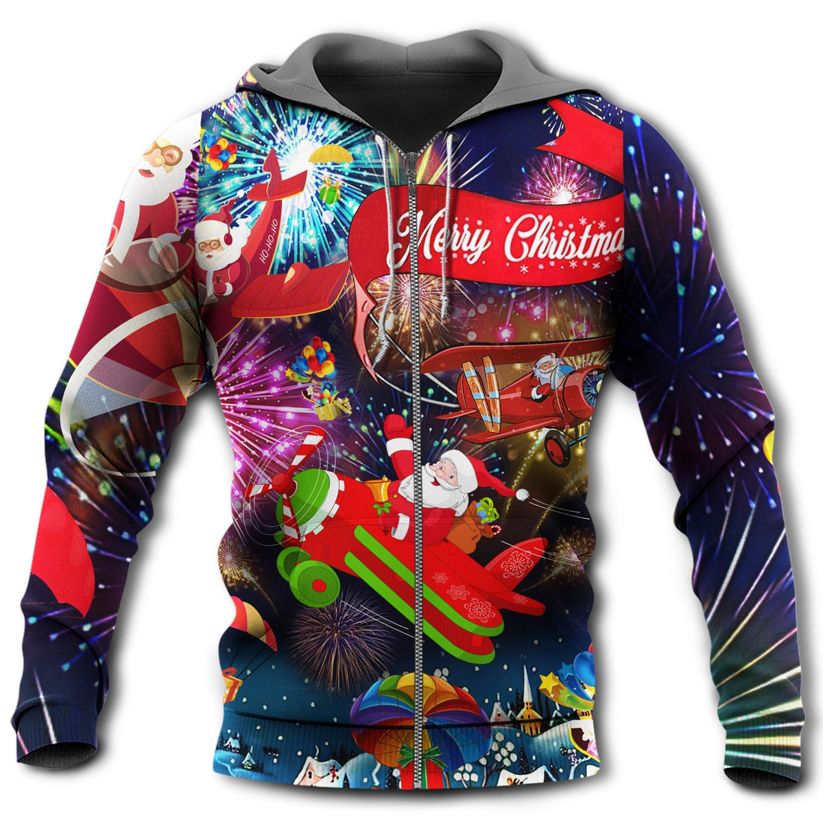 Christmas Spreading Love Santa Holiday – 3D Hoodie