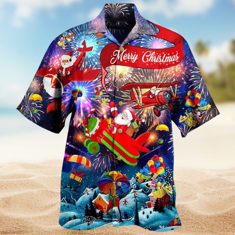 Christmas Spreading Love Santa – Hawaiian Shirt