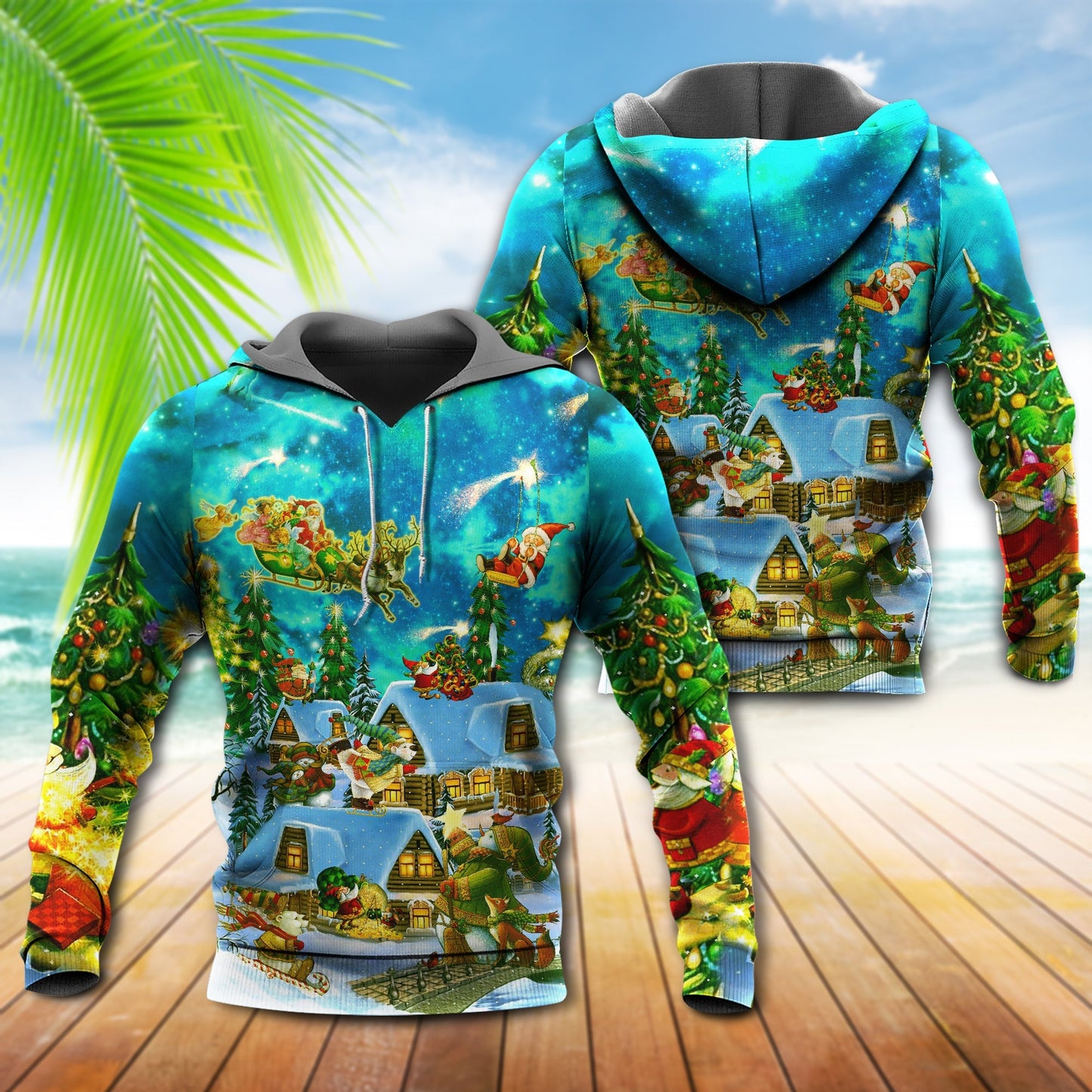 Christmas Magical Happy Night - 3D Hoodie