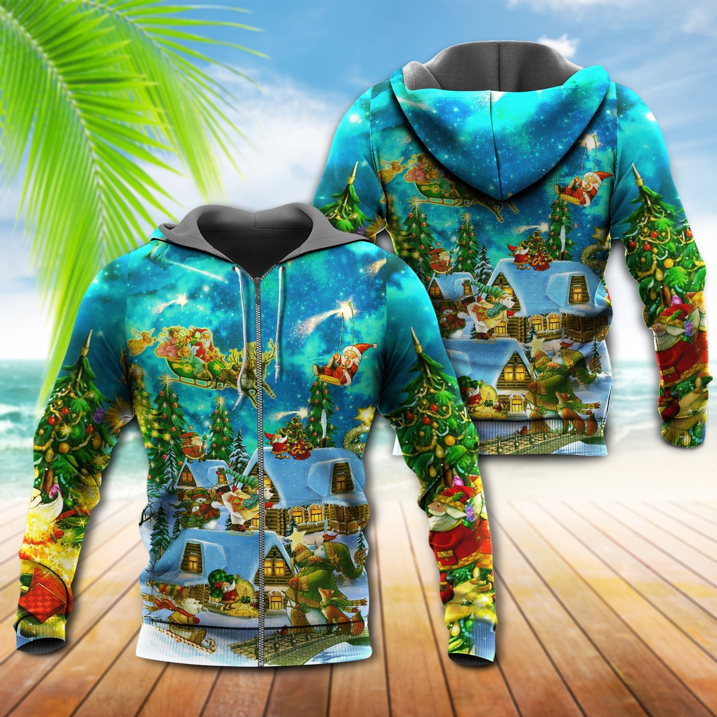 Christmas Magical Happy Night - 3D Hoodie