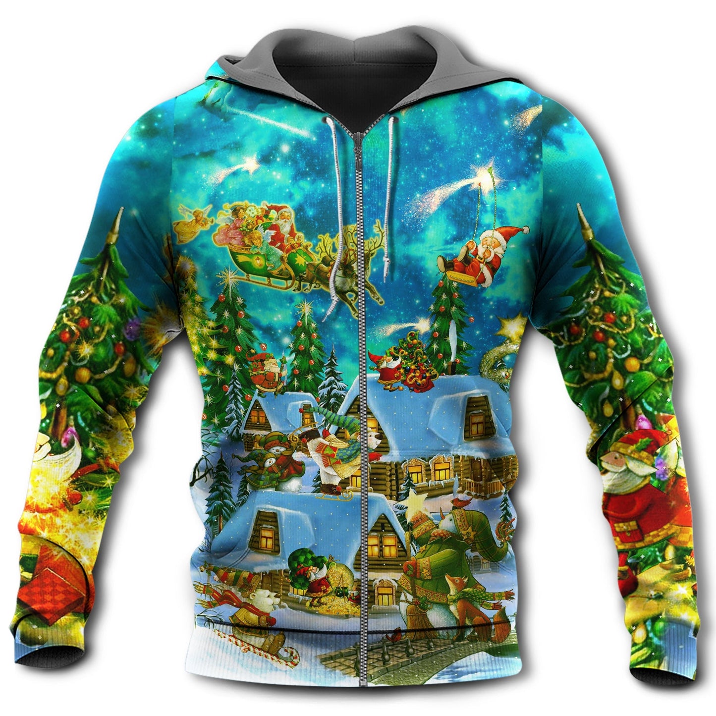 Christmas Magical Happy Night - 3D Hoodie