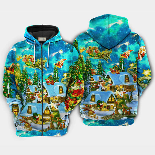 Christmas The Magical Night Holiday Art – 3D Hoodie