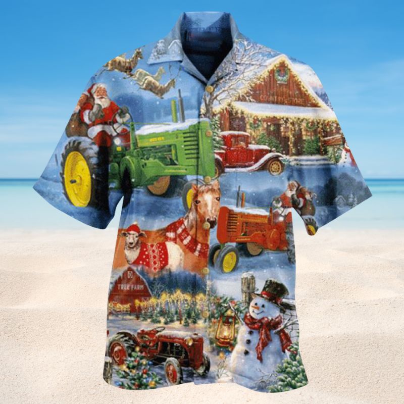 Christmas To Farm Happiness Style – Hawaiian Shirt