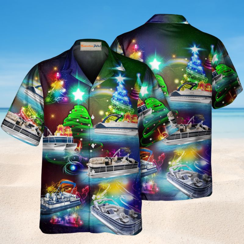 Christmas Tree Pontoon Style – Hawaiian Shirt