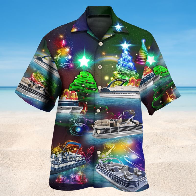 Christmas Tree Pontoon Style – Hawaiian Shirt