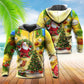 Yellow Santa Christmas Tree - 3D Hoodie