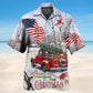 Christmas Truck With Cardinal – Hawaiian Shirt