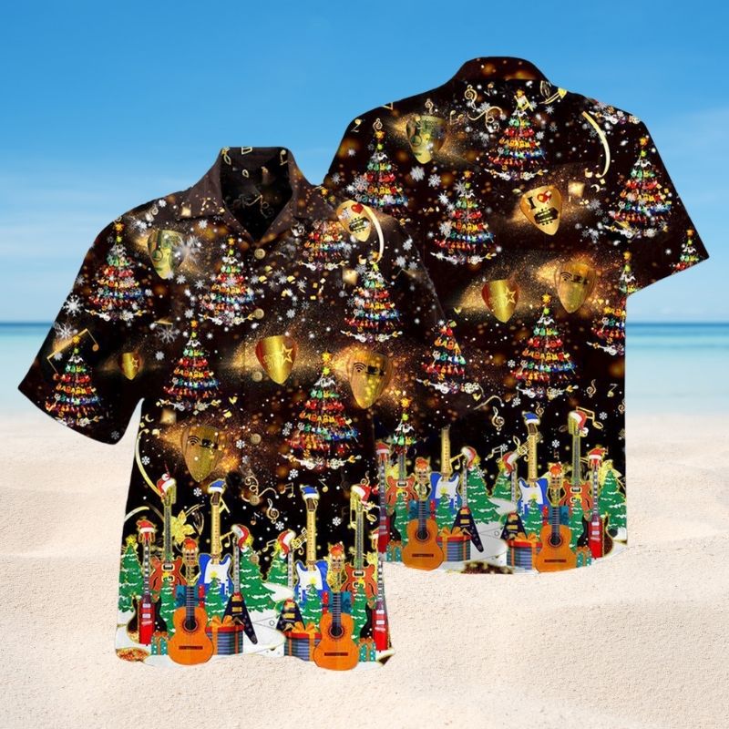 Christmas Yes I Speak Guitar Style – Hawaiian Shirt