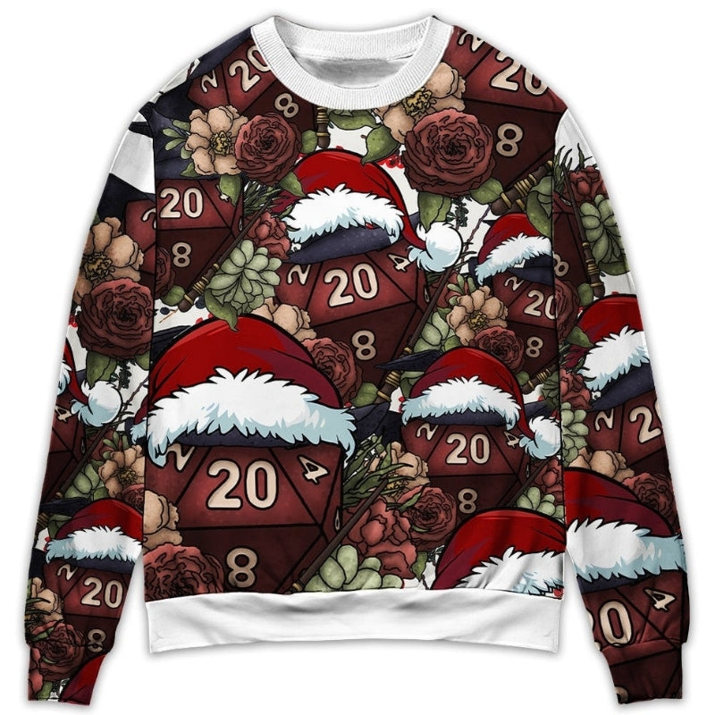 Christmas D20 Witch Dice Holiday Vibe – Sweater - Ugly Christmas Sweater