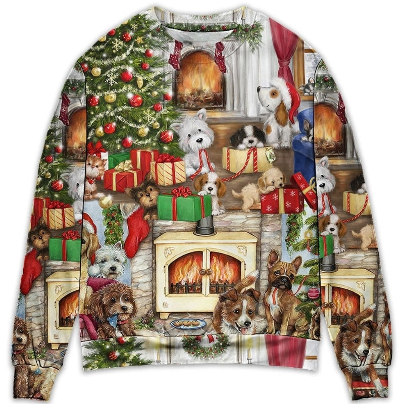 Christmas Dog Lover Merry Xmas Style – Sweater - Ugly Christmas Sweater