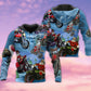 Christmas Driving With Santa Colorful - 3D Hoodie2