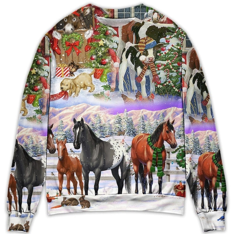 Christmas Farm Merry Xmas To Everyone – Sweater - Ugly Christmas Sweater