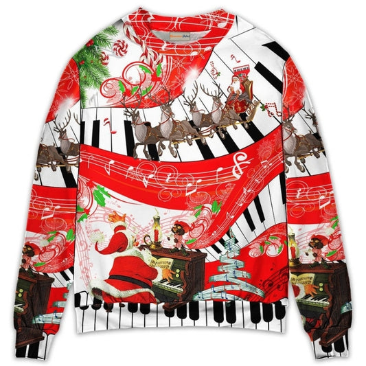 Christmas Love Music Happy Life – Sweater - Ugly Christmas Sweater