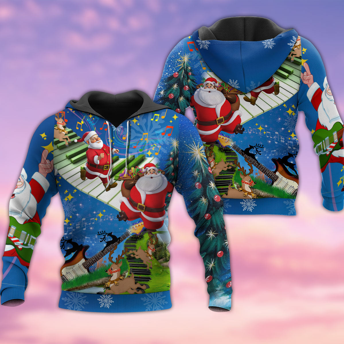 Christmas Musical Jump Style - 3D Hoodie3